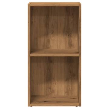 Artisian Oak Bookcase - 40x30x77 cm Engineered Wood Storage