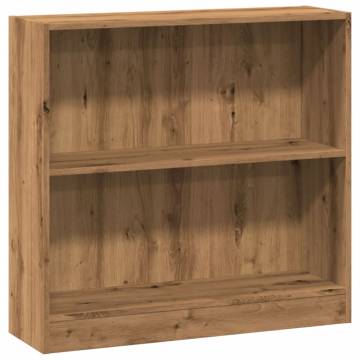 Bookcase Artisan Oak 80x24x76 cm - Stylish Storage Solution