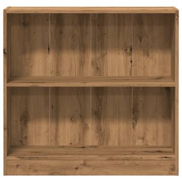 Bookcase Artisan Oak 80x24x76 cm - Stylish Storage Solution