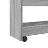 Narrow Storage Trolley 4 Tier Grey Sonoma Engineered Wood