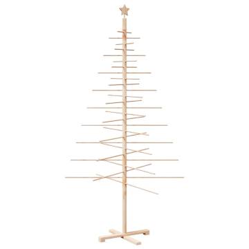 Wooden Christmas Tree 210 cm | Solid Pine Decoration