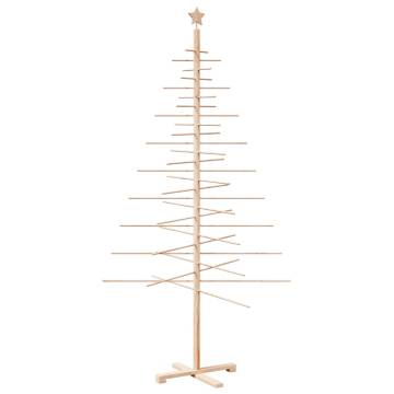 Wooden Christmas Tree 210 cm | Solid Pine Decoration