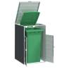  Wheelie Bin Storage for Single Bin Anthracite 72x81x115 cm Steel Colour anthracite Number of bins 1 