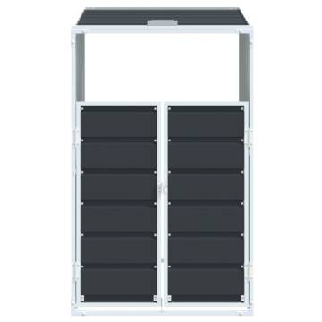 Wheelie Bin Storage for Single Bin - Anthracite Steel