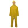 Waterproof Heavy-duty 2-piece Rain Suit with Hood - Yellow M