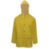 Waterproof Heavy-duty 2-piece Rain Suit with Hood - Yellow M