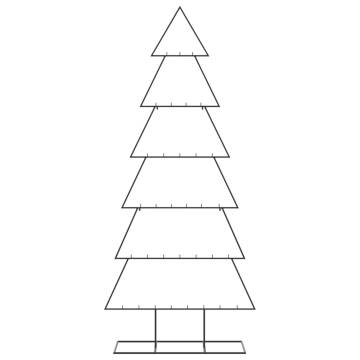 Metal Christmas Tree for Decoration - Black 180 cm