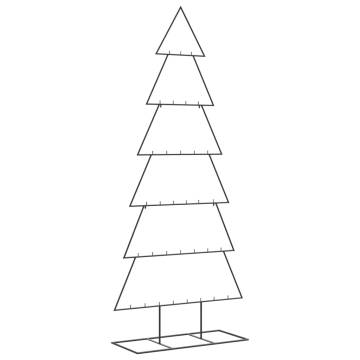 Metal Christmas Tree for Decoration - Black 180 cm