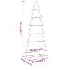 Metal Christmas Tree for Decoration - Black 180 cm