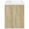 Bathroom Sink Cabinet with Basin in Sonoma Oak | Hipo Market