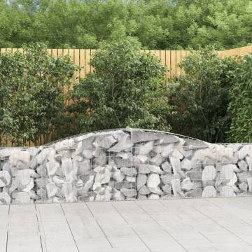 Arched Gabion Baskets - Decorative Garden Barriers (3 pcs)