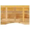 Curved Solid Mango Wood Desk Top - 80x50x2.5 cm