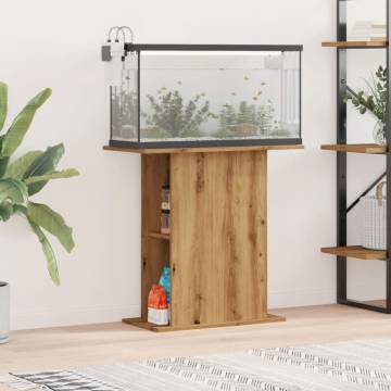 Aquarium Stand Artisan Oak - 36x75x72.5 cm | Hipo Market