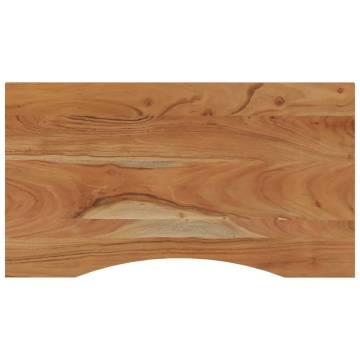 Rectangular Solid Wood Acacia Desk Top - 80x50 cm