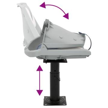 Adjustable 360° Rotatable Boat Seat with Pedestal - HipoMarket