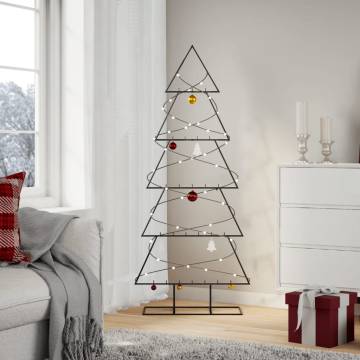 150 cm Black Metal Christmas Tree for Modern Decoration