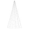 Christmas Tree on Flagpole - 500 Warm White LEDs | 300 cm