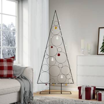 Black Metal Christmas Tree 180 cm - DIY Decoration