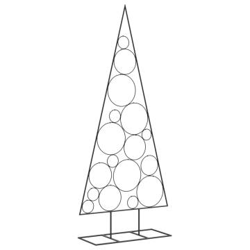 Black Metal Christmas Tree 180 cm - DIY Decoration