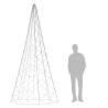 Christmas Tree on Flagpole - 500 Warm White LEDs | 300 cm