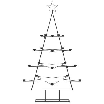 Metal Christmas Tree for DIY Decoration - 140 cm Black