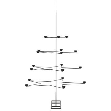 Metal Christmas Tree for DIY Decoration - 140 cm Black