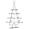 Metal Christmas Tree for DIY Decoration - 140 cm Black