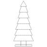 Decorative Black Metal Christmas Tree - 210 cm | Hipomarket