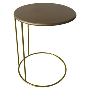 Lesli Living Side Table Emma - Stylish Gold Accent Table