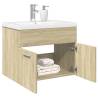  Bathroom Sink Cabinet with Built-in Basin Sonoma Oak Colour sonoma oak Size 60 x 38.5 x 46 cm Number of 1 