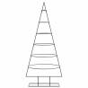 Metal Christmas Tree Black 150 cm - Modern DIY Decoration