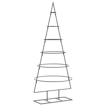 Metal Christmas Tree Black 150 cm - Modern DIY Decoration