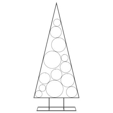 Metal Christmas Tree Decoration Black - 150 cm | Hipo Market