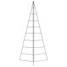 Stylish Metal Christmas Tree - Black 210 cm for DIY Decoration