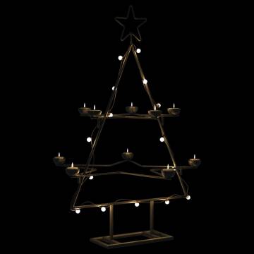 Black Metal Christmas Tree for Unique Holiday Decoration - 75 cm