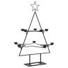 Black Metal Christmas Tree for Unique Holiday Decoration - 75 cm