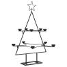 Black Metal Christmas Tree for Unique Holiday Decoration - 75 cm