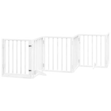 Dog Gate with Door - Foldable 9 Panels, 450 cm | Hipomarket