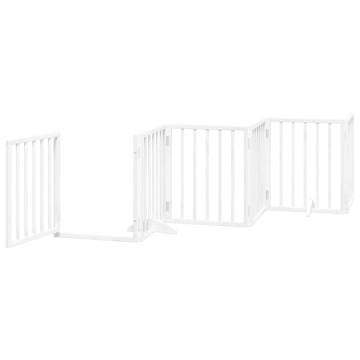 Dog Gate with Door - Foldable 9 Panels, 450 cm | Hipomarket