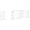 Dog Gate with Door - Foldable 9 Panels, 450 cm | Hipomarket