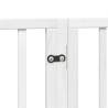 Dog Gate with Door - Foldable 12 Panels White 960 cm | HipoMarket