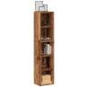  CD Cabinets 2 pcs Old Wood 21x16x93.5 cm Engineered Wood Colour old wood Quantity in Package 2 