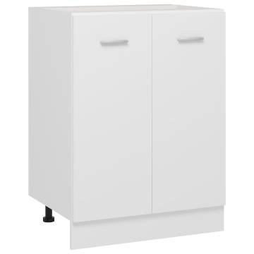 Bottom Cabinet White 60x46x81.5 cm | Engineered Wood Storage