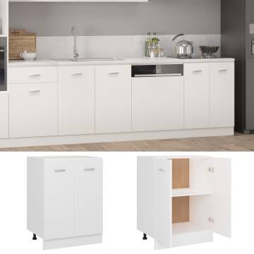 Bottom Cabinet White 60x46x81.5 cm | Engineered Wood Storage