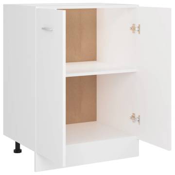 Bottom Cabinet White 60x46x81.5 cm | Engineered Wood Storage