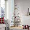 Metal Christmas Tree Black 180 cm - Modern DIY Decoration