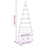 Metal Christmas Tree Black 180 cm - Modern DIY Decoration