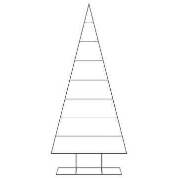 Stylish Black Metal Christmas Tree – 210 cm for DIY Decor