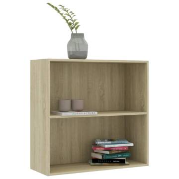 2-Tier Book Cabinet Sonoma Oak - Stylish Storage Solution