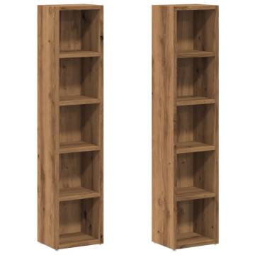 CD Cabinets 2 pcs Artisan Oak - Stylish Storage Solutions